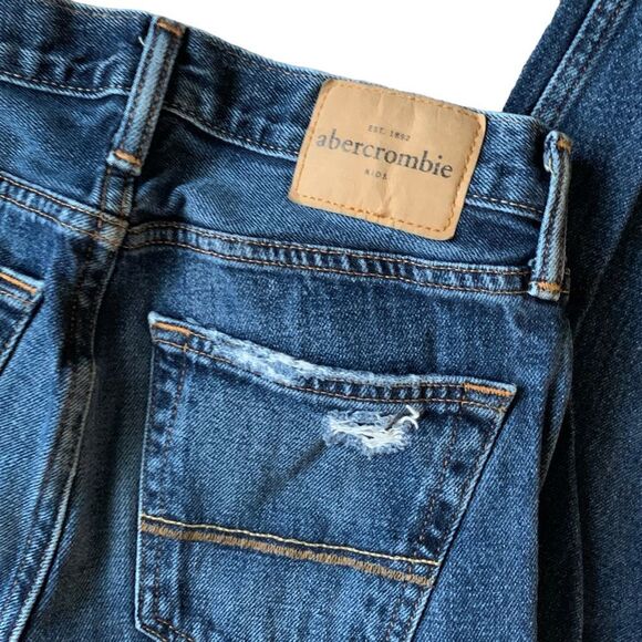 Abercrombie Kids Classic straight Destroyed Distressed Jeans 16 Slim - Picture 8 of 13